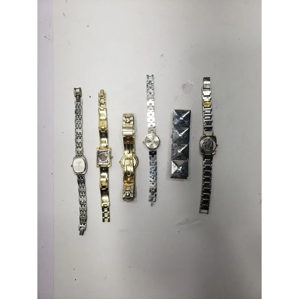 Lot of 6 Womens Wrist Watches Shefield Sachi Quartz Nelsonic LTD Quartz Untested